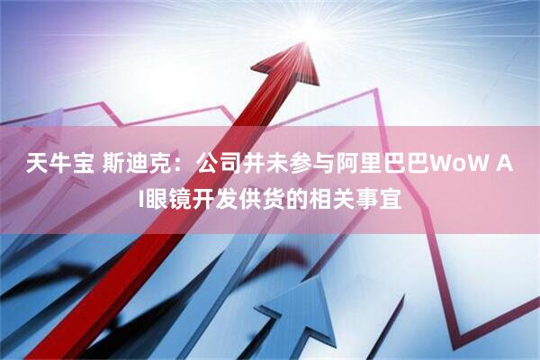 天牛宝 斯迪克：公司并未参与阿里巴巴WoW AI眼镜开发供货的相关事宜